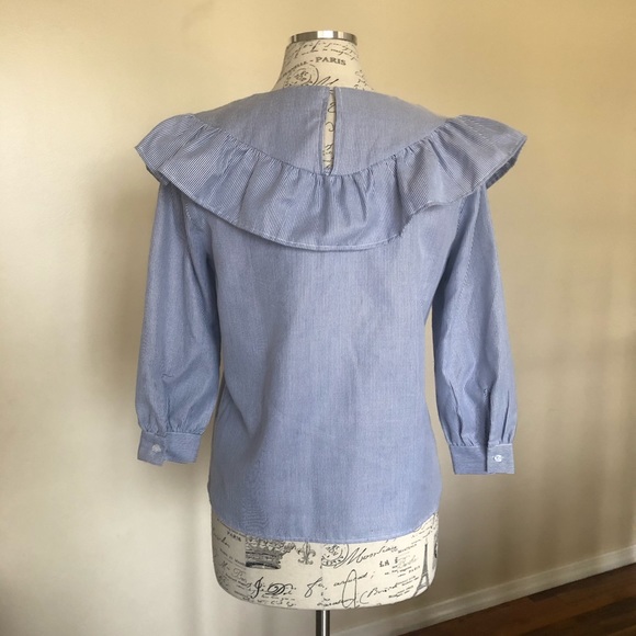 Maeve top from Anthropologie with ruffle detail - Picture 3 of 8